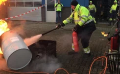 Oefenen bedrijfsnoodorganisatie Nijhof-Wassink