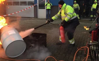 Oefenen bedrijfsnoodorganisatie Nijhof-Wassink